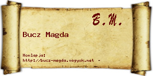 Bucz Magda névjegykártya